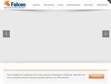 Tablet Screenshot of falconfastening.com